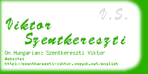 viktor szentkereszti business card